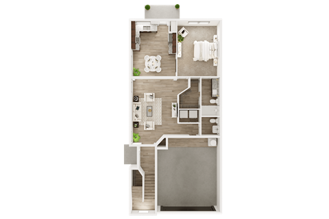 Floor plan for 3 beds, 2.5 baths, 1481 sqft